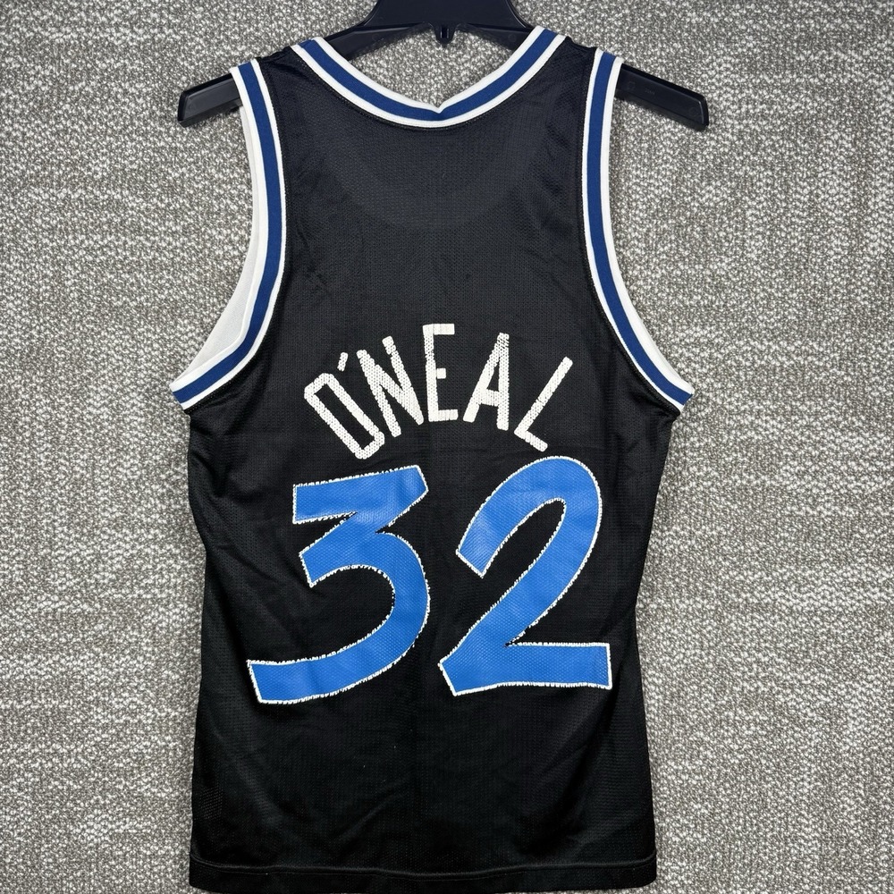 Champion NBA Orlando Magic Shaquille Oneal Jersey Size 36 Black‎ Vintage 90s Y2K